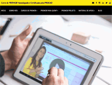 Tablet Screenshot of cursodepromob.com.br